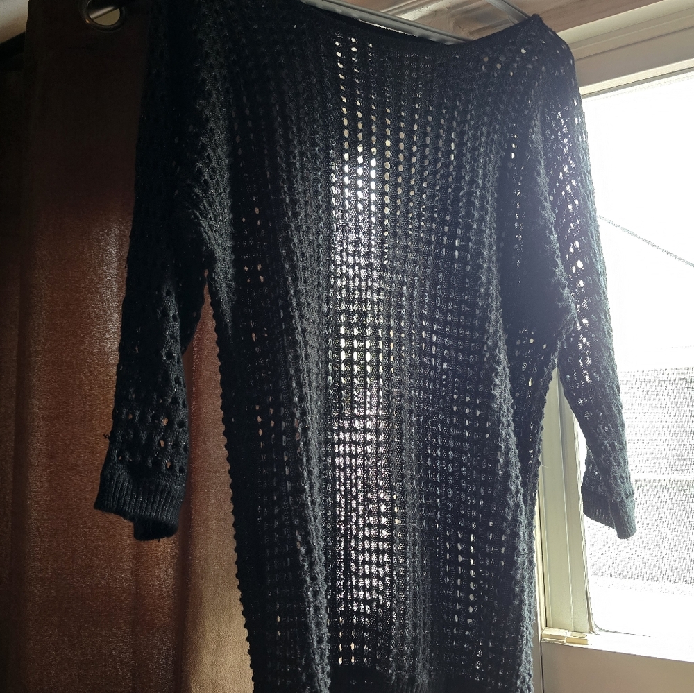 Urban Planet Black Crochet Blouse